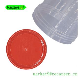 specimen cups plastic for Hospital Disposable with cap sale