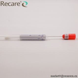 swab tube disposable sterile Nylon Fiber head good quality