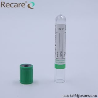 heparin tube disposable PET tempered glass good quality