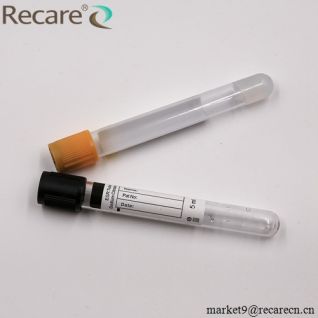 gel clot activator tube blood Collection Tube PET glass